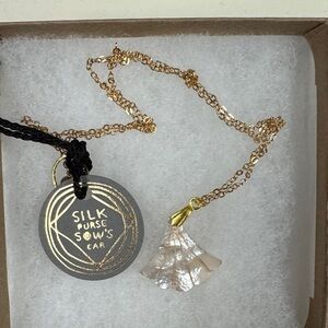 Gold and Pearl Necklace and Earrings (NWT)